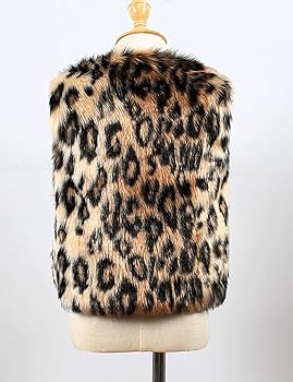 Amazon.com: ZLSLZ Girls Baby Kids Cute Leopard Faux Fur